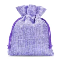 10 pcs Burlap bag 12 cm x 15 cm - light purple 24 Burlap bag 12 cm x 15 cm - light purple Light purple bags