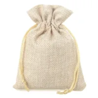 10 pcs Burlap bag 12 x 15 cm - light natural 28 Burlap bag 12 x 15 cm - light natural Small bags 12x15 cm