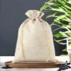 Burlap bag 22 x 30 cm - light natural Lavender pouches