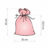 Burlap bag 30 cm x 40 cm - Christmas Printed organza bags