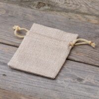 Burlap bag 8 x 10 cm - light natural Lavender and scented dried filling