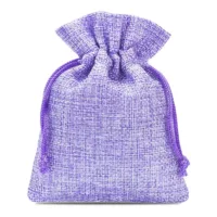 10 pcs Burlap bag 9 cm x 12 cm - light purple 17 Burlap bag 9 cm x 12 cm - light purple Light purple bags