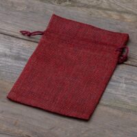 Burlap bags 13 x 18 cm - burgundy Lifehacks – clever ideas