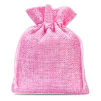 10 pcs Burlap bags 13 x 18 cm - light pink 31 Burlap bags 13 x 18 cm - light pink Pink bags