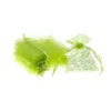 Organza bags 7 x 9 cm - green Table decoration