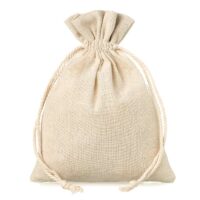 Pouches like linen 15 x 20 cm - natural Linen Bags