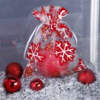 Organza bags 10 x 13 cm - Christmas / 1 Occasional bags