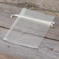 Organza bags 10 x 13 cm - ecru Easter