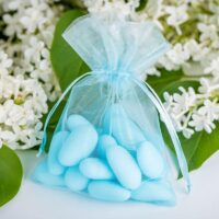 Organza bags 10 x 13 cm - light blue Small bags 10x13 cm