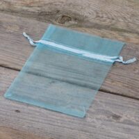 Organza bags 10 x 13 cm - light blue Organza bags