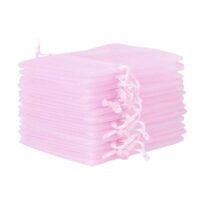 Organza bags 10 x 13 cm - light pink Easter