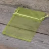 Organza bags 11 x 14 cm - green Organza bags