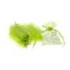 Organza bags 11 x 14 cm - green Candles