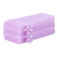 Organza bags 11 x 20 cm - light purple Medium bags 11x20 cm