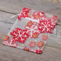 Organza bags 12 x 15 cm - Christmas / 1 All products