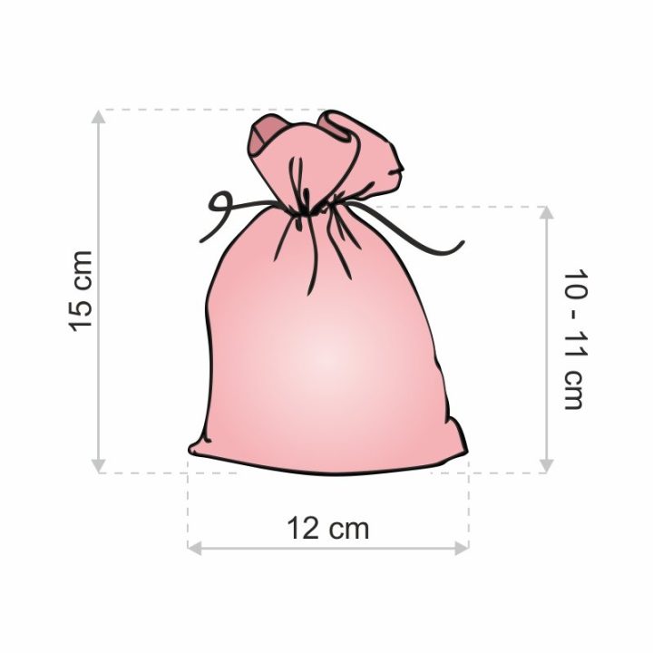 Organza bags 12 x 15 cm - Christmas / 1 Printed organza bags