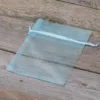 Organza bags 12 x 15 cm - light blue Medium bags
