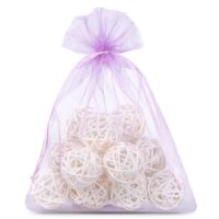 Organza bags 12 x 15 cm - light purple