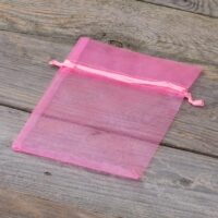 Organza bags 12 x 15 cm - pink Organza bags