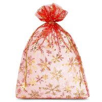 Organza bags 12 x 15 cm - Christmas Christmas bag