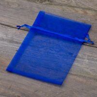 Organza bags 13 x 18 cm - blue Christmas bag