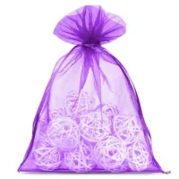 25 pcs Organza bags 13 x 18 cm - dark purple 14 Organza bags 13 x 18 cm - dark purple Dark purple bags