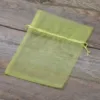 Organza bags 13 x 18 cm - green Medium bags