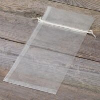 Organza bags 13 x 27 cm - ecru Fruit bags