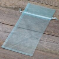 Organza bags 13 x 27 cm - light blue Fruit bags