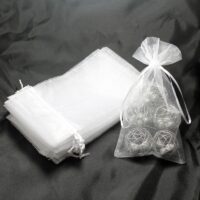 Organza bags 13 x 27 cm - white Organza bags