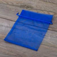 Organza bags 15 x 20 cm - blue Medium bags