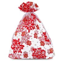 Organza bags 15 x 20 cm - Christmas / 1 Christmas bag