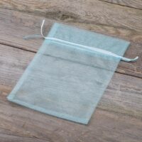 Organza bags 15 x 20 cm - light blue Baptism