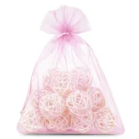 10 pcs Organza bags 15 x 20 cm - light pink 35 Organza bags 15 x 20 cm - light pink Pink bags