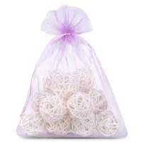 10 pcs Organza bags 15 x 20 cm - light purple 6 Organza bags 15 x 20 cm - light purple Light purple bags