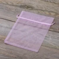 Organza bags 15 x 20 cm - light purple Medium bags