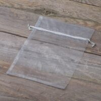 Organza bags 15 x 20 cm - silver Organza bags