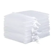 Organza bags 16 x 22 cm - white Garden and domestic plants