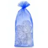 Organza bags 16 x 37 cm - blue Blue bags