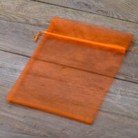 Organza bags 18 x 24 cm - orange Easter