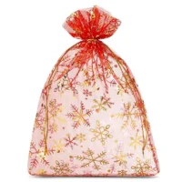 10 pcs Organza bags 18 x 24 cm - Christmas 6 Organza bags 18 x 24 cm - Christmas Christmas bag