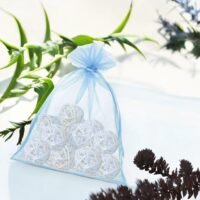 Organza bags 22 x 30 cm - light blue Organza bags