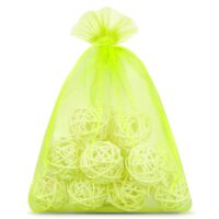 Organza bags 22 x 30 cm - neon green Grape protection