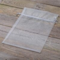 Organza bags 22 x 30 cm - silver Large bags 22x30 cm