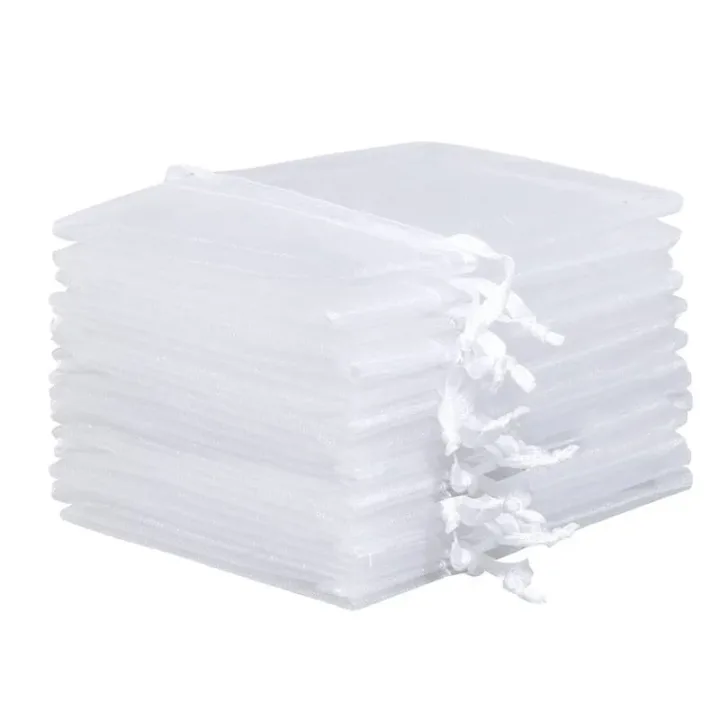 Organza bags 22 x 30 cm - white Organza bags