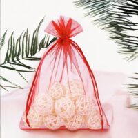 Organza bags 26 x 35 cm - red Organza bags