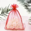 Organza bags 26 x 35 cm - red Organza bags
