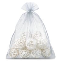 Organza bags 26 x 35 cm - silver Fruit bags