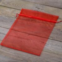 Organza bags 30 x 40 cm - red Bags with quick and easy closure