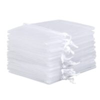 Organza bags 30 x 40 cm - white Fruit bags